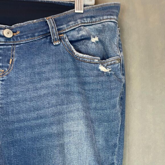 Abercrombie Jeans Women 31 12R Blue Super Skinny Ankle Distressed Stretch Casual - Picture 4 of 10